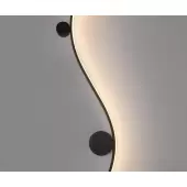 Бра Фальте 08410-100L,19(3000K) (черный, левый)