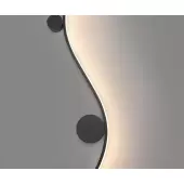 Бра Фальте 08410-80L,19(3000K) (черный, левый)