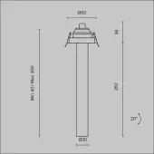 Точечный светильник Focus T C140RS-L300-7W3K-BBS