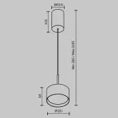Подвесная люстра Glare P102PL-12W3K-BS
