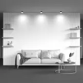 Припотолочная люстра Hoop C086CL-GX53-SRD-BW