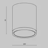 Точечный светильник Hoop C086CM-GX53-MRD-BW