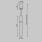 Подвесная люстра Mist P101PL-L500-12W3K-W