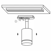 Трековый светильник Orlo TR085-1-5W3K-B