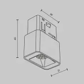 Трековый светильник Points S TR100-2-2W3K-S-B