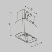 Трековый светильник Points S TR100-2-2W3K-S-W