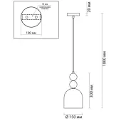 Подвеcная люстра Gillian 4589/1A