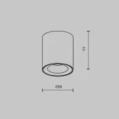 Точечный светильник Spark C094-GU10-B