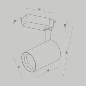 Трековый светильник Vuoro TR003-1-10W4K-S-B