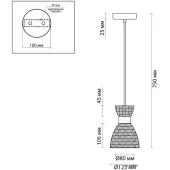Подвесная люстра Jackie 3704/1