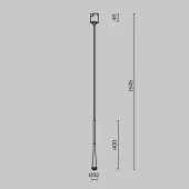 Трековый светильник Waist TR167-1-7W3K-M-B