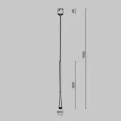 Трековый светильник Waist TR168-1-7W3K-M-B