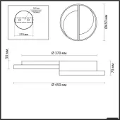 Припотолочная люстра Ledio 5240/64CL