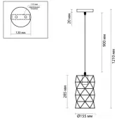 Подвесная люстра Olaf 3730/1