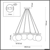 Подвесная люстра Randi 5212/6