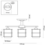 Люстра средней высоты Rotondum 3504/3C
