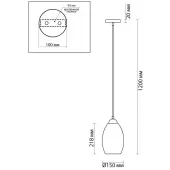 Подвеcная люстра Sapphire 4485/1