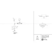 Точечный светильник Akron DL025-2-01B
