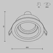 Точечный светильник Akron DL025-2-01W