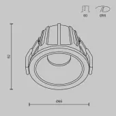 Точечный светильник Alfa LED DL043-01-10W4K-RD-W