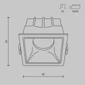 Точечный светильник Alfa LED DL043-01-15W4K-D-SQ-WB
