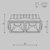 Точечный светильник Alfa LED DL043-02-10W3K-D-SQ-WB