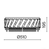 Припотолочная люстра Artistico MOD017CL-05BS