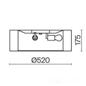 Припотолочная люстра Bergamo MOD613CL-03W