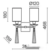 Бра Bianco MOD224WL-02BS1