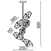 Подвесная люстра Coctail time MOD325PL-06G1