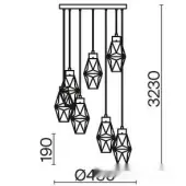 Подвесная люстра Coctail time MOD325PL-07G