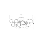 Люстра средней высоты Dallas MOD545CL-20BS