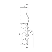 Подвесная люстра Dallas MOD545PL-06BS