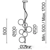 Подвесная люстра Dallas MOD545PL-06G