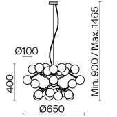 Подвесная люстра Dallas MOD545PL-24BS