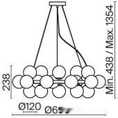 Подвесная люстра Dallas MOD545PL-25B