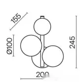 Бра Dallas MOD545WL-03CH