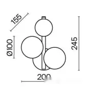 Бра Dallas MOD545WL-03CH