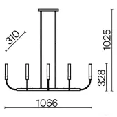 Подвесная люстра Deja Vu MOD423CL-08C