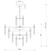 Подвеcная люстра Flare DIA200PL-06G