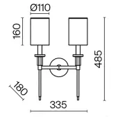 Бра Florida MOD148WL-02CH