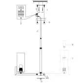 Люстра средней высоты Fortano MOD089PL-08BS