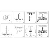 Люстра средней высоты Giro MOD095PL-14BS