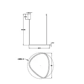Подвесная люстра Glint MOD072PL-L28BS3K