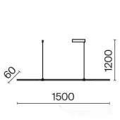 Подвесная люстра Halo MOD005PL-L36BK