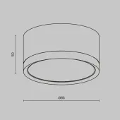 Точечный светильник Hoop C086CL-GX53-SRD-W