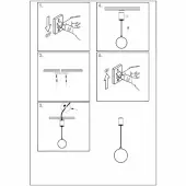 Подвеcной светильник Luna P039PL-5W4K-20-B