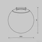 Точечный светильник Luna TR125B-10W3K-B