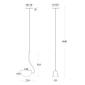 Подвеcная люстра Mollis MOD126PL-01B
