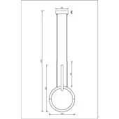 Подвесная люстра Node MOD165PL-L18G3K